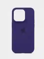 Индиго чехол Silicone Case для iPhone 14, 14 Pro, 14 Plus, 14 Pro Max, с закрытым низом