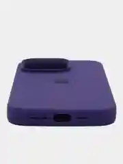 Индиго чехол Silicone Case для iPhone 14, 14 Pro, 14 Plus, 14 Pro Max, с закрытым низом