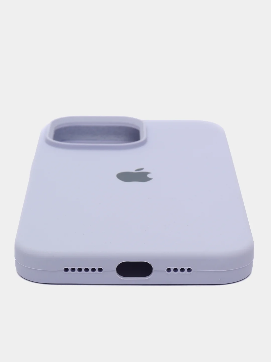 Аметистовый чехол Silicone Case для iPhone 14, 14 Pro, 14 Plus, 14 Pro Max, с закрытым низом