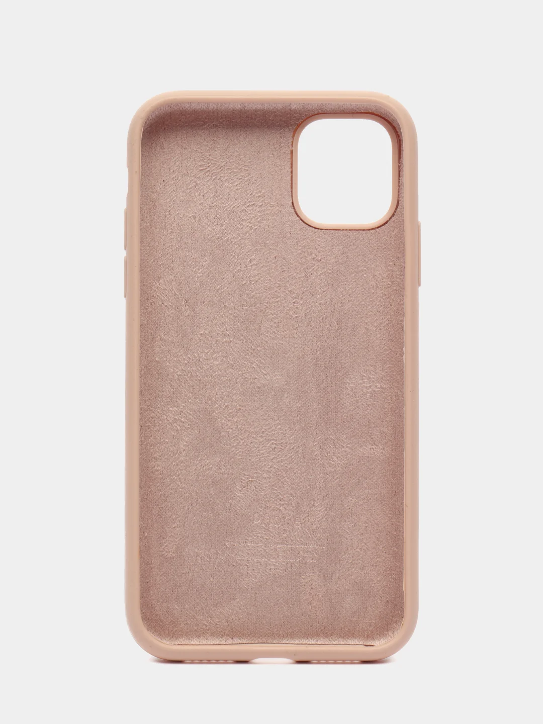 Бежевый меланж apple iPhone 11, Айфон 11, чехол матовый Silicone case объемный с принтом для iPhone 11