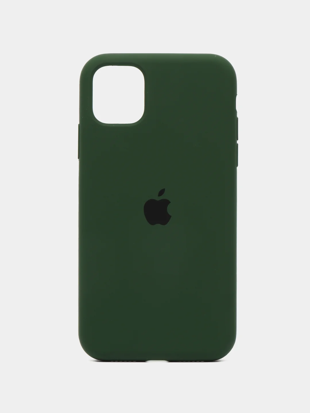 Зеленый apple iPhone 11, Айфон 11, чехол матовый Silicone case объемный с принтом для iPhone 11