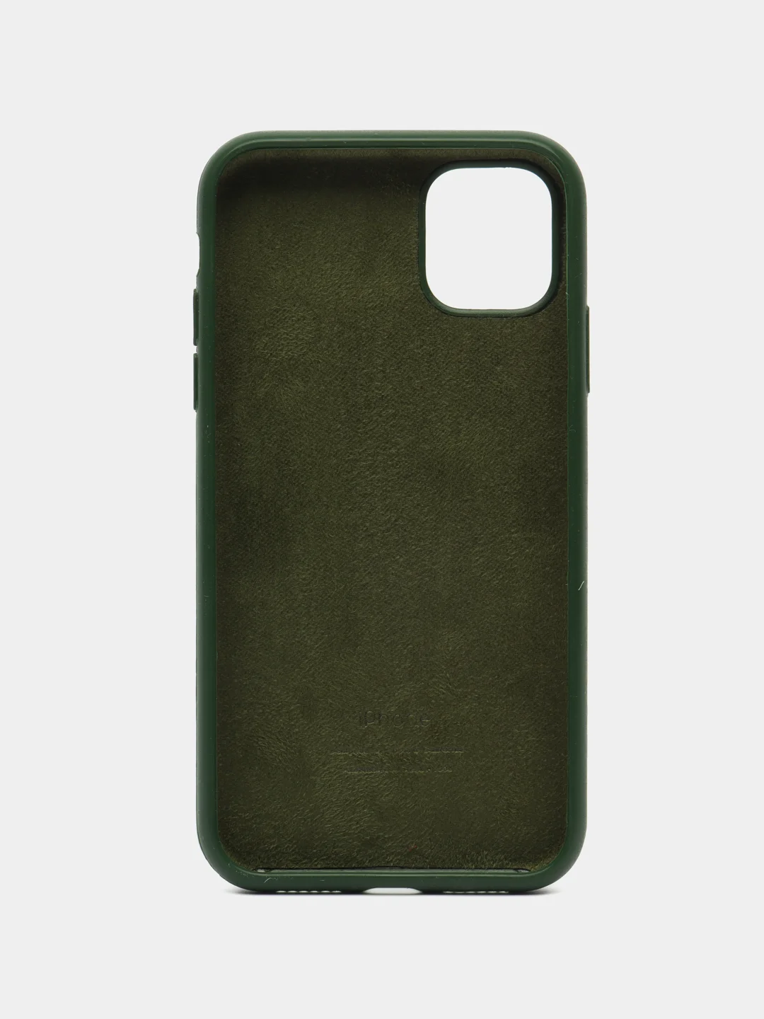 Зеленый apple iPhone 11, Айфон 11, чехол матовый Silicone case объемный с принтом для iPhone 11