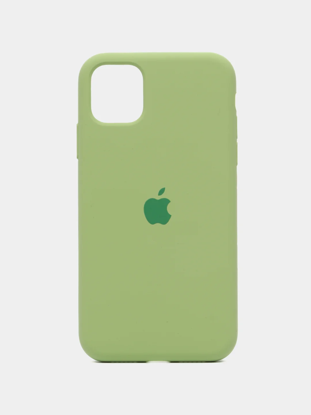 Зелёный хаки apple iPhone 11, Айфон 11, чехол матовый Silicone case объемный с принтом для iPhone 11