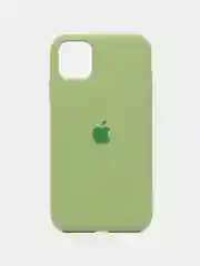 Зелёный хаки apple iPhone 11, Айфон 11, чехол матовый Silicone case объемный с принтом для iPhone 11