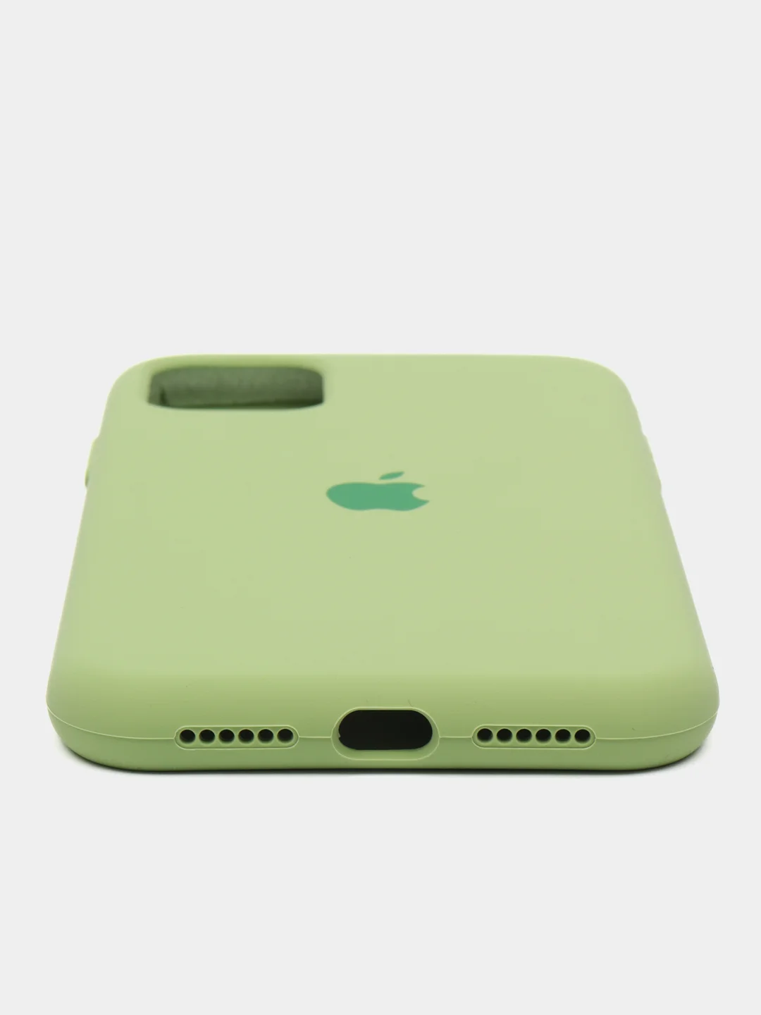 Зелёный хаки apple iPhone 11, Айфон 11, чехол матовый Silicone case объемный с принтом для iPhone 11