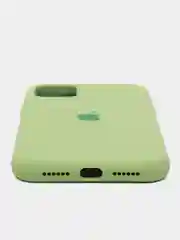 Зелёный хаки apple iPhone 11, Айфон 11, чехол матовый Silicone case объемный с принтом для iPhone 11