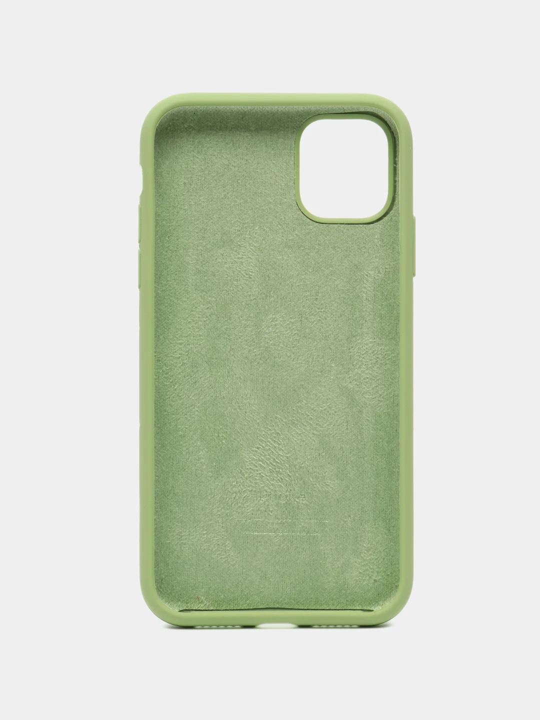 Зелёный хаки apple iPhone 11, Айфон 11, чехол матовый Silicone case объемный с принтом для iPhone 11