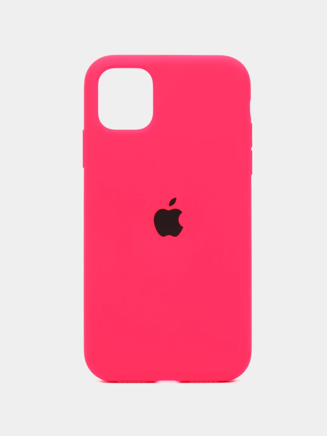 Коралловый apple iPhone 11, Айфон 11, чехол матовый Silicone case объемный с принтом для iPhone 11