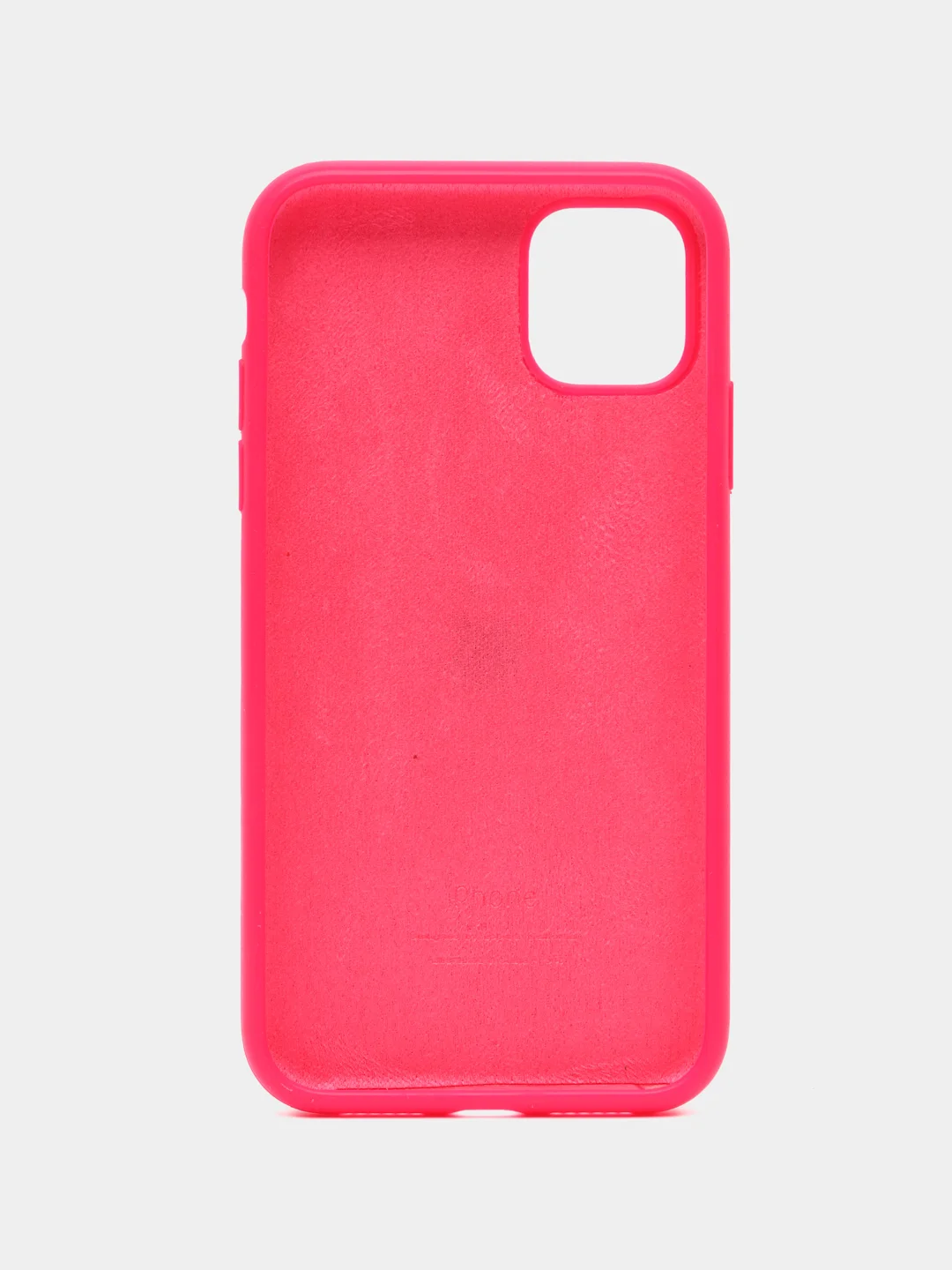 Коралловый apple iPhone 11, Айфон 11, чехол матовый Silicone case объемный с принтом для iPhone 11
