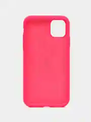 Коралловый apple iPhone 11, Айфон 11, чехол матовый Silicone case объемный с принтом для iPhone 11