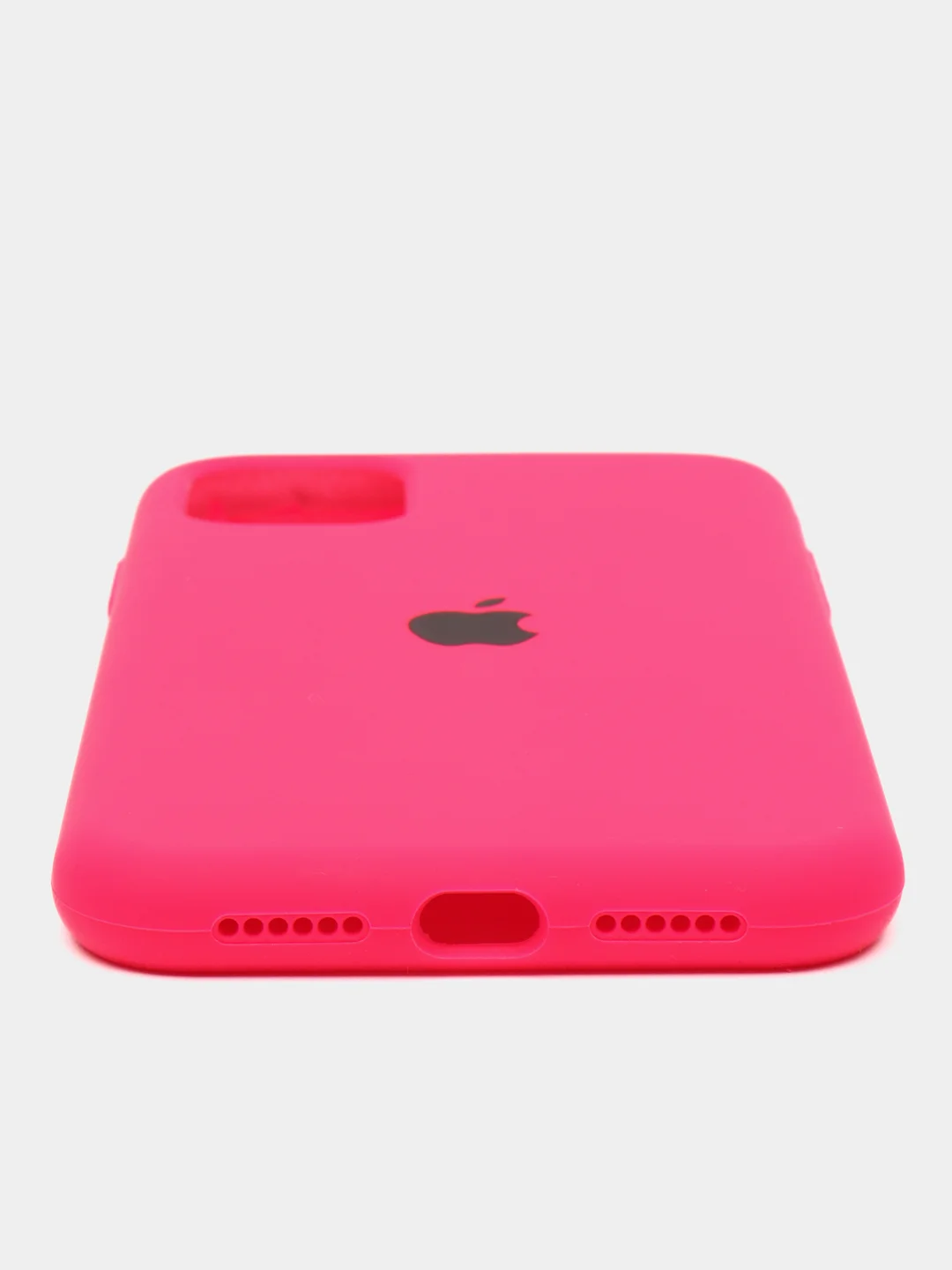 Коралловый apple iPhone 11, Айфон 11, чехол матовый Silicone case объемный с принтом для iPhone 11