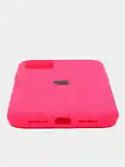 Коралловый apple iPhone 11, Айфон 11, чехол матовый Silicone case объемный с принтом для iPhone 11