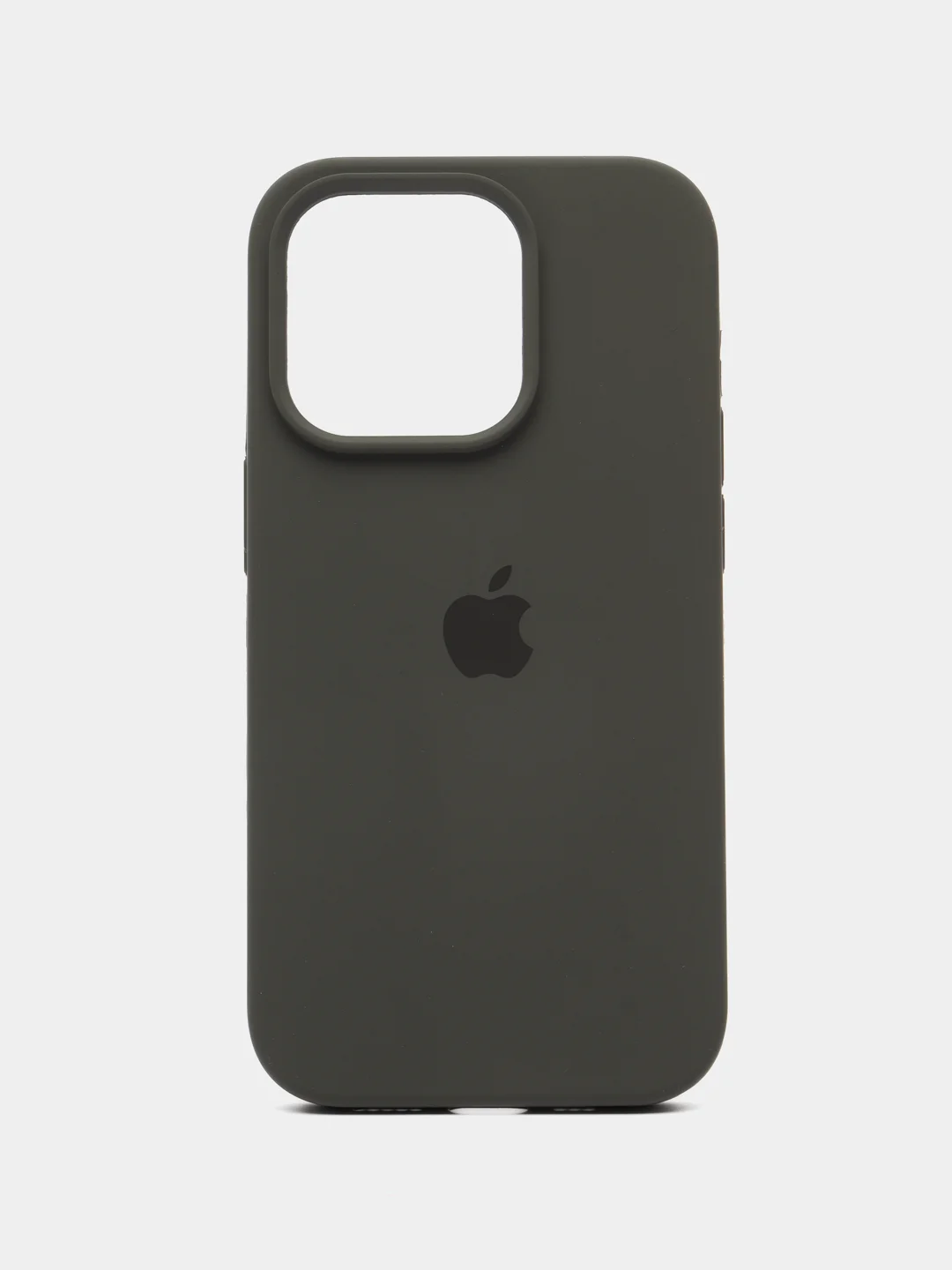 Зелёный хаки чехол Silicone Case для iPhone 14, 14 Plus, 14 Pro, 14 Pro Max, с закрытым низом