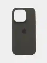 Зелёный хаки чехол Silicone Case для iPhone 14, 14 Plus, 14 Pro, 14 Pro Max, с закрытым низом