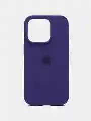 Индиго чехол Silicone Case для iPhone 14, 14 Plus, 14 Pro, 14 Pro Max, с закрытым низом