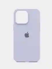 Аметистовый чехол Silicone Case для iPhone 14, 14 Plus, 14 Pro, 14 Pro Max, с закрытым низом