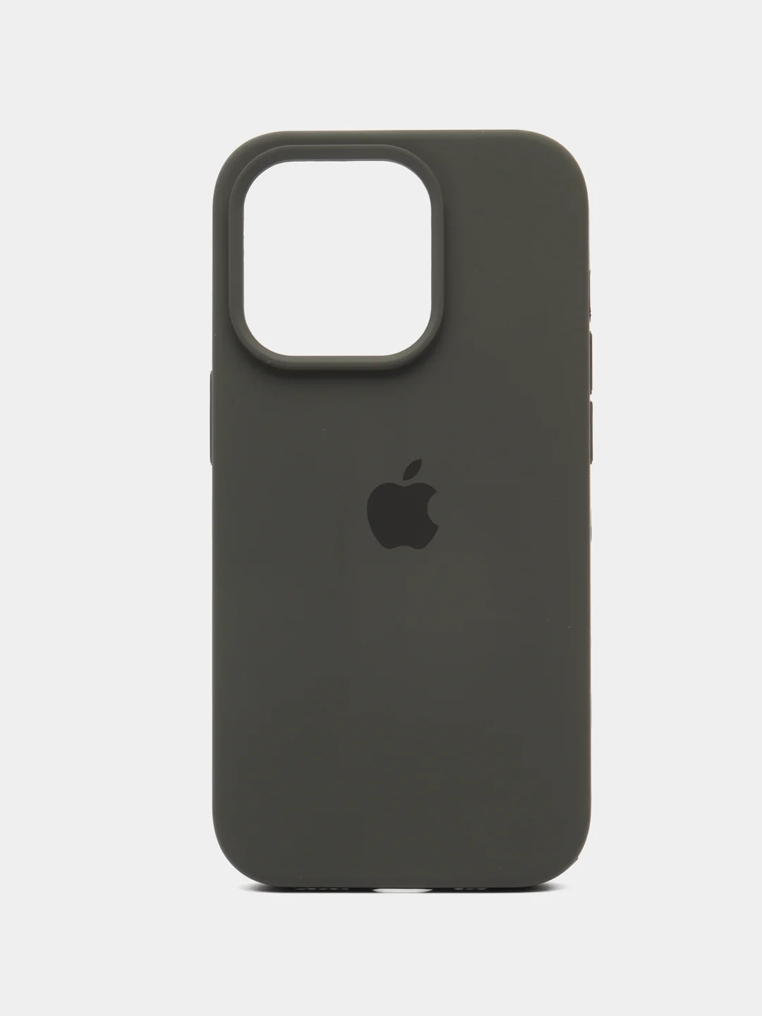 Зелёный хаки чехол Silicone Case для iPhone 14, 14 Pro, 14 Plus, 14 Pro Max, с закрытым низом