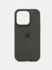 Зелёный хаки чехол Silicone Case для iPhone 14, 14 Pro, 14 Plus, 14 Pro Max, с закрытым низом