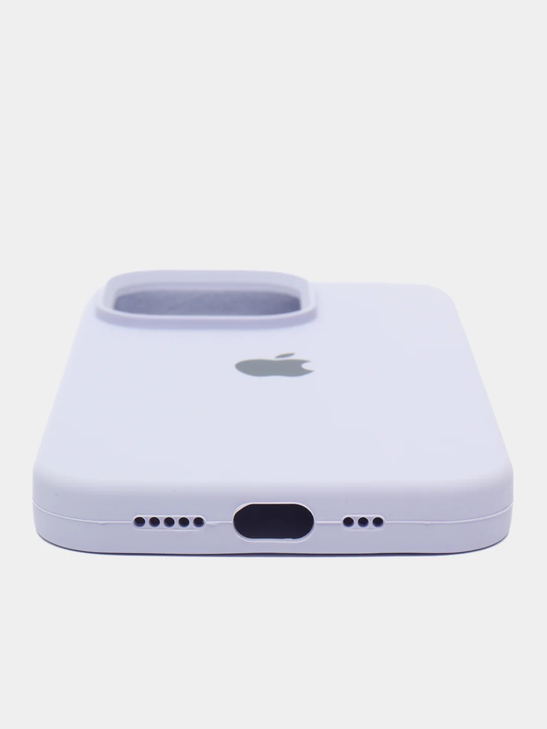 Аметистовый чехол Silicone Case для iPhone 14, 14 Pro, 14 Plus, 14 Pro Max, с закрытым низом