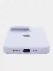 Аметистовый чехол Silicone Case для iPhone 14, 14 Pro, 14 Plus, 14 Pro Max, с закрытым низом