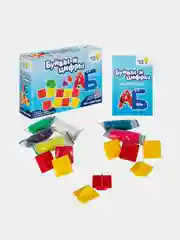 Набор для детской лепки Genio Kids "Буквы и цифры", 6 цветов