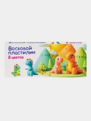Пластилин для детской лепки Genio Kids "Восковой пластилин", 8 цветов