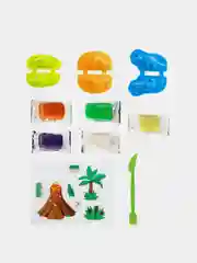 Набор для детской лепки Genio Kids "Динозавры", 5 цветов