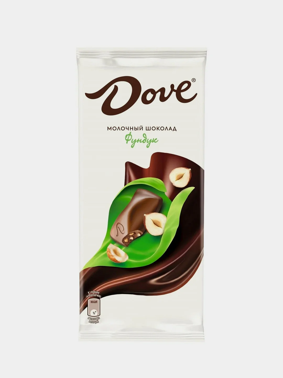 Шоколад молочный DOVE, с фундуком, 90 г