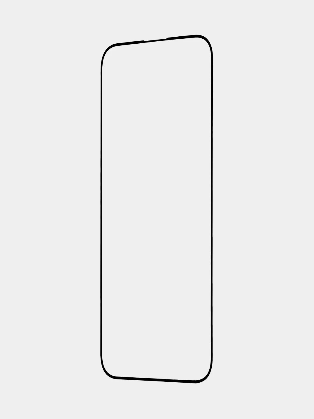 Прозрачный стекло для iPhone 16 Plus защитное ROSCO с олеофобным покрытием и рамкой матовое антишпион