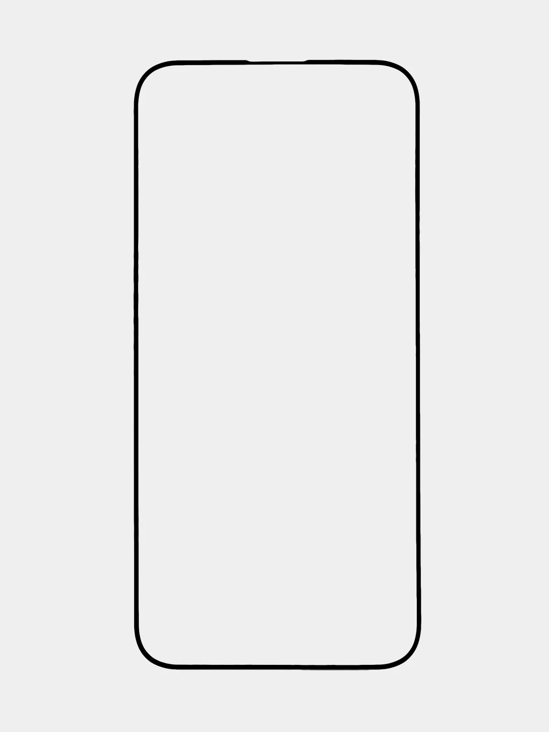 Прозрачный стекло для iPhone 16 Plus защитное ROSCO с олеофобным покрытием и рамкой матовое антишпион