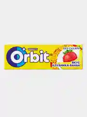 Жевательная резинка Orbit "Клубника, Банан", 30 штук по 14 г