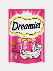 Лакомство Dreamies, для кошек с говядиной, 30 г