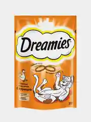 DREAMIES Лакомство для кошек c курицей 30г