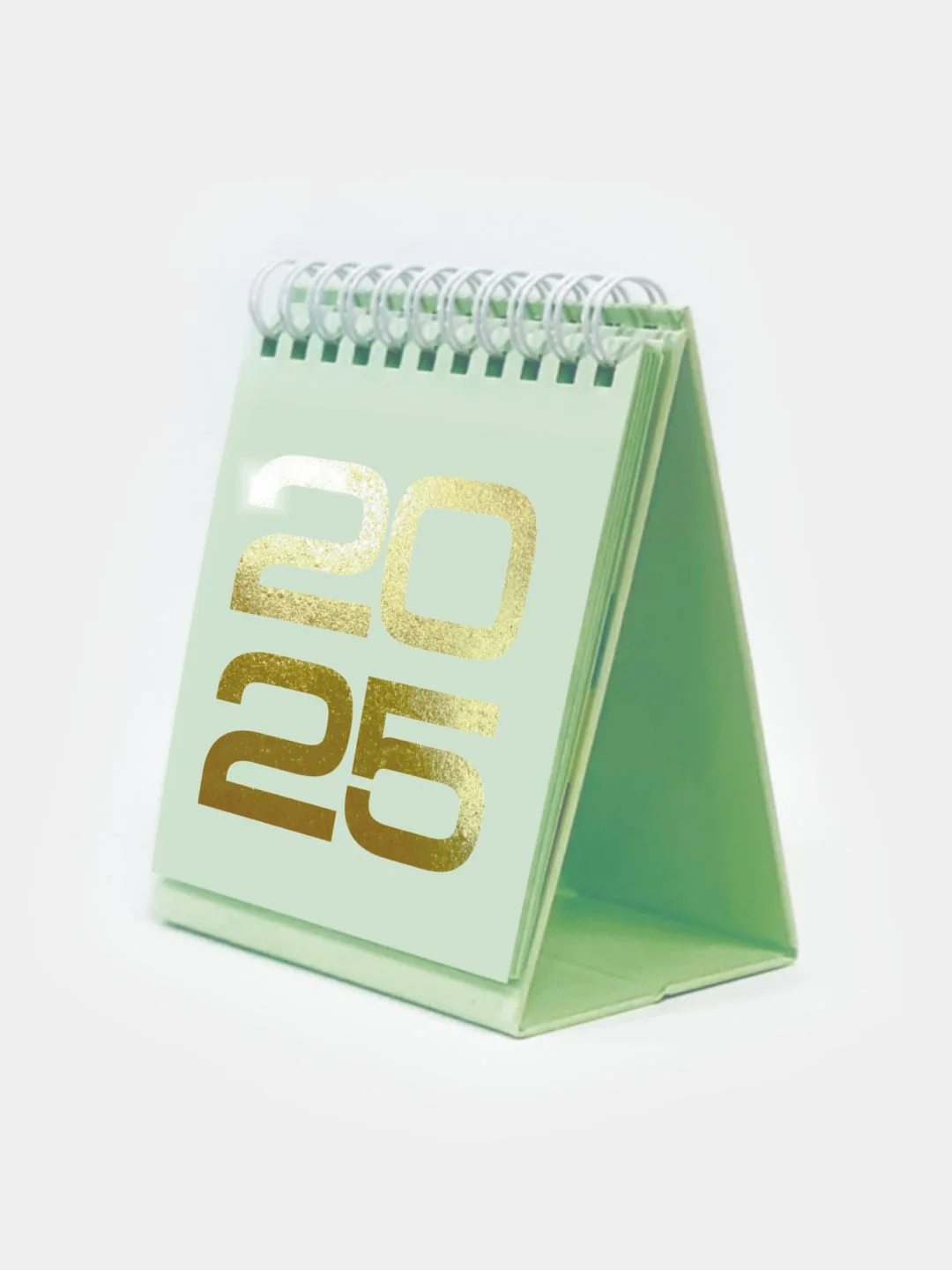 Зеленый календарь настольный 2025