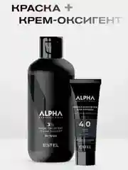 Шоколадный набор для окрашивания бороды ALPHA PRO  40+200 мл Estel professional