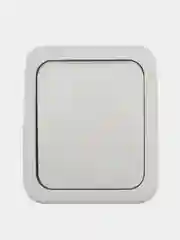 Переключатель проходной KRANZ Mini OG IP54, о/у, белый