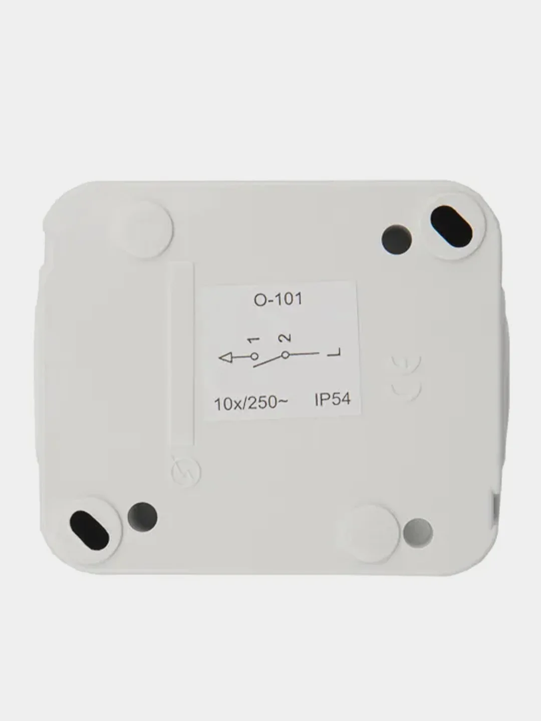 Переключатель проходной KRANZ Mini OG IP54, о/у, белый
