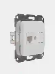 DEA Розетка Компьютер KRANZ  RJ45 с/у мех. Бел (1/10/120)