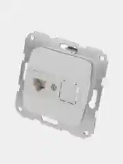 DEA Розетка Компьютер KRANZ  RJ45 с/у мех. Бел (1/10/120)