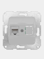 DEA Розетка Компьютер KRANZ  RJ45 с/у мех. Бел (1/10/120)