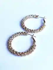Серьги Кольца из кристаллов