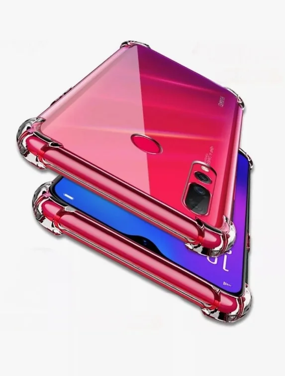 Чехол для Huawei PSmart Z / Y9 2019, с усиленными углами, силиконовый прозрачный