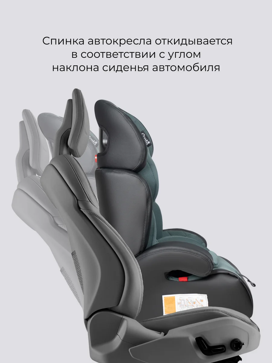 Зеленый автокресло детское Farfello CS-003 YB702A, группа I/II/III, 9-36 кг