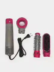Розовый фен мультистайлер Hot Air Styler 5в1 и 3в1