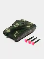 Игрушечный танк инерционный с мягкими пулями, 19 см