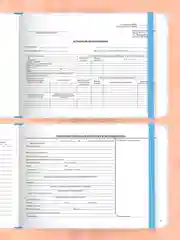 Голубой медицинская карта ребенка по форме № 112/у, А5 с резинкой, твердая обложка. Проф-Пресс