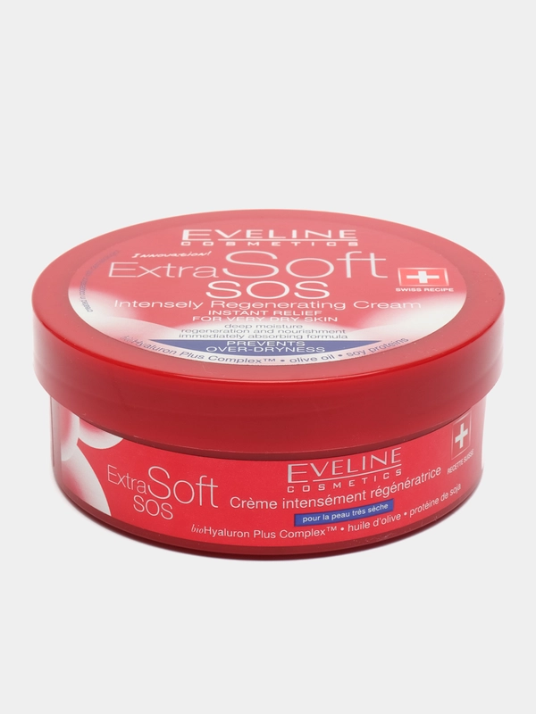 Интенсивно регенерирующий крем EVELINE SOS серии Extra Soft, 200мл