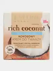 EVELINE Интенсивно увлажняющий кокосовый крем для лица, серии RICH COCONUT, 50мл