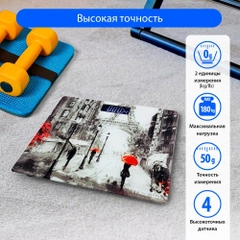 Весы напольные электронные со встроенным термометром MARTA MT-SC1695 Париж