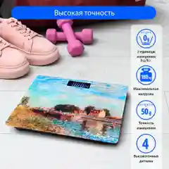 Весы напольные электронные со встроенным термометром MARTA MT-SC1690 канал в Сан Мамме